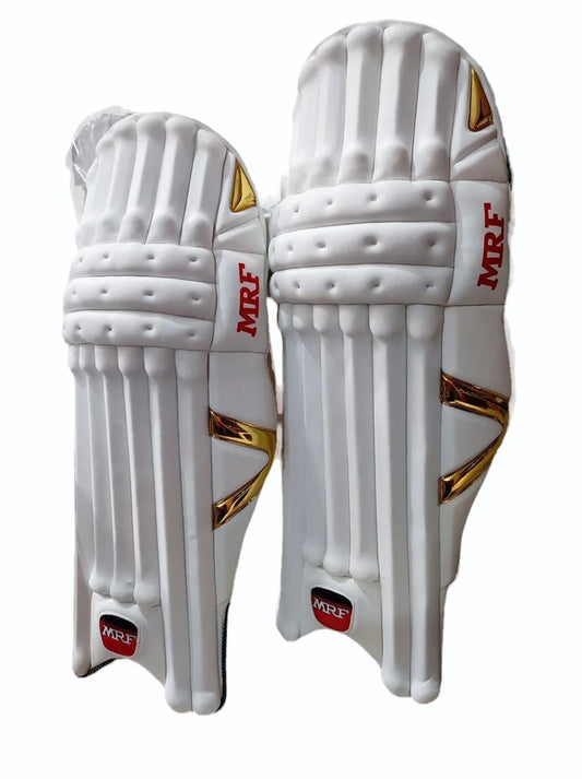 MRF white cricket batting pad